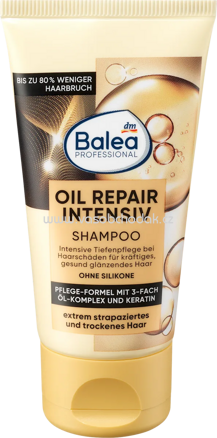 Balea PROFESSIONAL Shampoo Oil Repair Intensiv Reisegröße, 50 ml