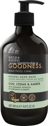 Baylis & Harding Flüssigseife Goodness Oud, Cedar & Amber, 500 ml