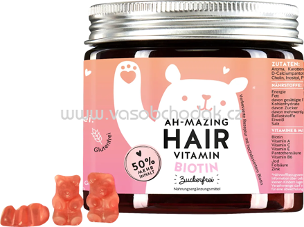 Bears with benefits Haarvitamine Ah-Mazing Hair Vitamin Biotin, zuckerfrei, 45 Stück, 112,5 g