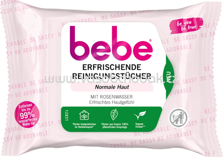 bebe Abschminktücher erfrischend, 25 St