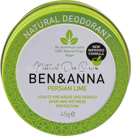 BEN&ANNA Deo Creme Deodorant Persian Lime, 45g