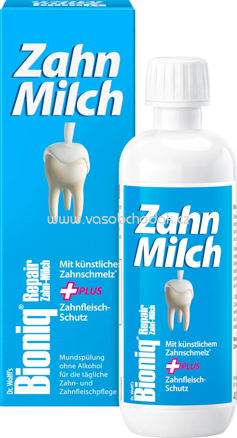 Bioniq Mundspülung Zahnmilch fluoridfrei, 400 ml