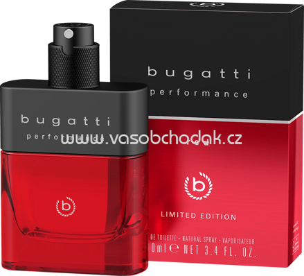 bugatti Performance Red Eau de Toilette, 100 ml