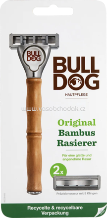 BULLDOG Rasierer, Original Bambus + 2 Klingen, 1 St