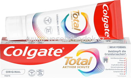 Colgate Zahnpasta Total Aktiver Schutz, Original, 75 ml
