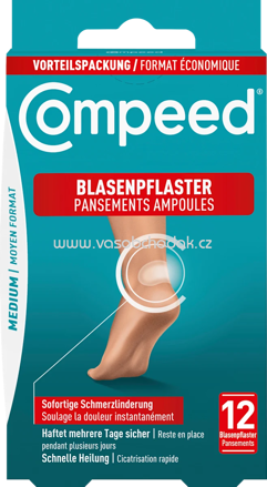 Compeed Blasenpflaster Medium Vorteilspack, 12 St
