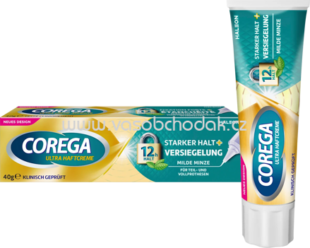 COREGA Haftcreme Ultra, Starker Halt + Versiegelung, 40 g