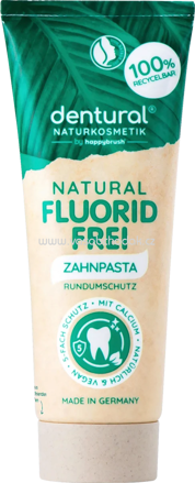 dentural Zahnpasta Natural fluoridfrei, 75 ml