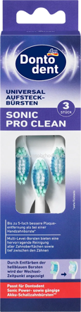 Dontodent Aufsteckbürsten Sonic Pro Clean, 3 St