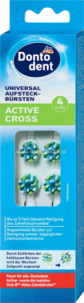 Dontodent Aufsteckbürsten universal Active Cross, 4 St