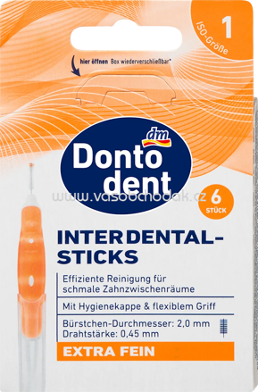 Dontodent Interdentalbürsten orange 0,45 mm ISO 1, 6 St