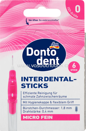 Dontodent Interdentalbürsten pink 0,4 mm ISO 0, 6 St