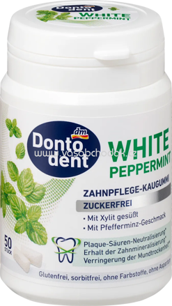 Dontodent Kaugummi, Peppermint mit Xylit, 50 St