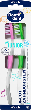 Dontodent Zahnbürste Junior X-Cut, weich, 2 St