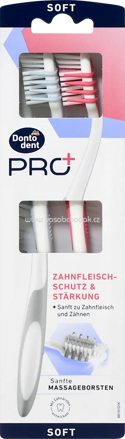 Dontodent PRO+ Zahnbürste PRO+ Zahnfleischschutz & Stärkung, soft, 2 St