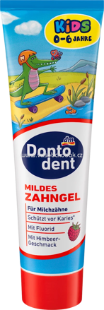 Dontodent Zahnpasta Kids Mildes Zahngel, bis 6 Jahre, 100 ml