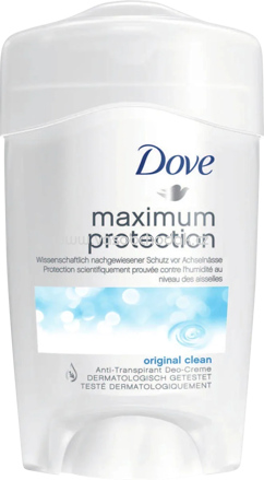 Dove Antitranspirant Deocreme Maximum Protection, 45 ml