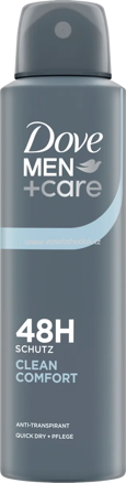 Dove MEN+CARE Antitranspirant Deospray Clean Comfort, 150 ml