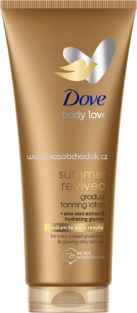 Dove Bodylotion Tanning Medium to Dark, 200 ml
