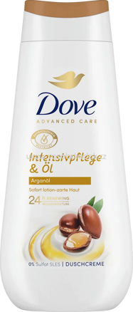 Dove Duschcreme Advanced Care Intensivpflege & Öl, Arganöl, 225 ml
