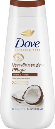 Dove Duschcreme Advanced Care Verwöhnende Pflege, Kokosöl & Mandel, 225 ml