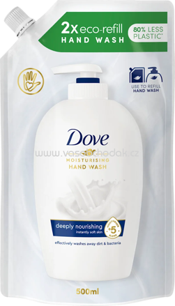 Dove Flüssigseife, pflegende Handwaschlotion, Nachfüllpack, 500 ml