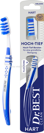 Dr. Best Zahnbürste Clean Hoch-Tief hart, 1 St