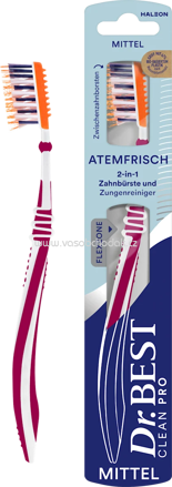 Dr. Best Zahnbürste Clean Pro Atemfrisch mittel, 1 St