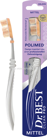 Dr. Best Zahnbürste Clean Pro Polimed mittel, 1 St