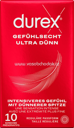 Durex Kondome Gefühlsecht Ultra, Breite 54mm, 10 St