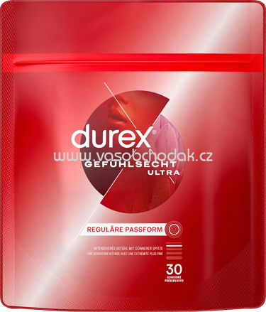 Durex Kondome Gefühlsecht Ultra, Breite 54mm, 30 St