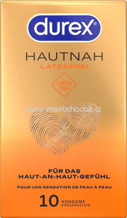 Durex Kondome Hautnah, latexfrei, Breite 56mm, 10 St