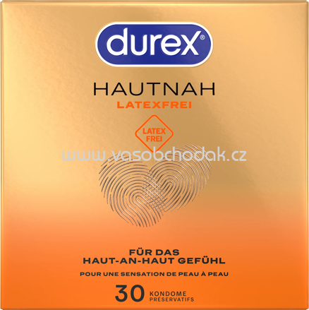Durex Kondome Hautnah, latexfrei, Breite 56mm, 30 St