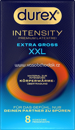 Durex Kondome Intensity XXL, Breite 61mm, 8 St