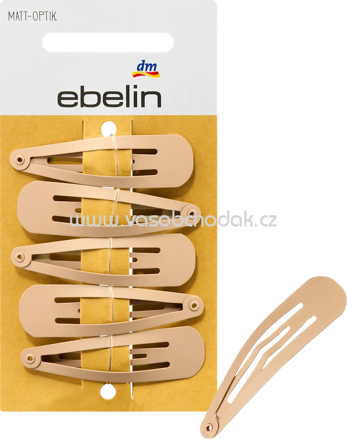 ebelin Haarclips Matt-Optik blond, 6 St