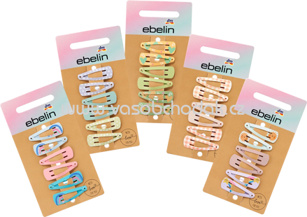 ebelin Haarclips mini bunt, 6 St