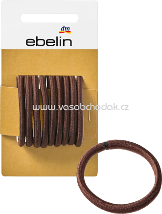 ebelin Haargummis braun, 9 St