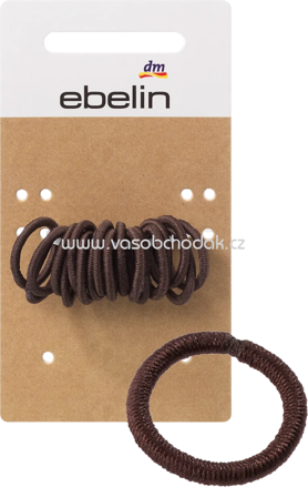 ebelin Haargummis mini braun, 18 St
