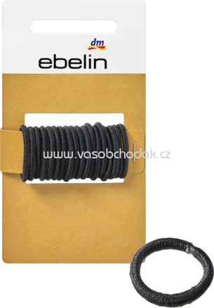 ebelin Haargummis mini schwarz, 18 St