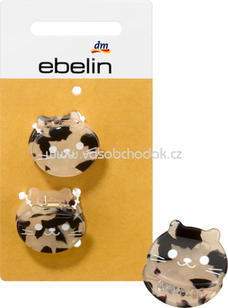 ebelin Haarklammern Katzen, 2 St