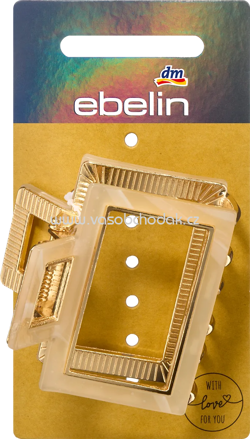 ebelin Haarklammer Metall beige, Gold-Optik, 1 St