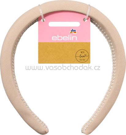 ebelin Haarreif gepolstert, beige, 1 St