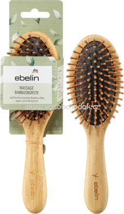 ebelin Kopfmassagebürste Bambus, 1 St