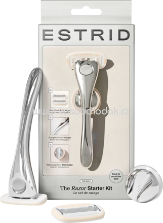 Estrid Rasierer, chrome Starterset, 1 St