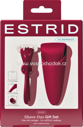 Estrid Rasierer, ruby Reiseset, 1 St