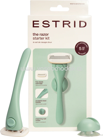 Estrid Rasierer, jade Starterset, 1 St