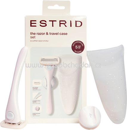 Estrid Rasierer, pearl Reiseset, 1 St