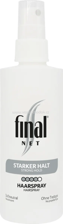 Final Net Haarspray Duftneutral, starker Halt, 125 ml