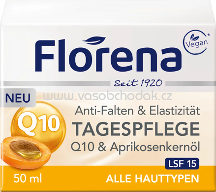 Florena Gesichtscreme Q10 & Aprikosenkernöl, 50 ml
