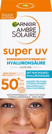 Garnier Ambre Solaire Sonnencreme Gesicht super UV Anti-Age, LSF 50+, 50 ml